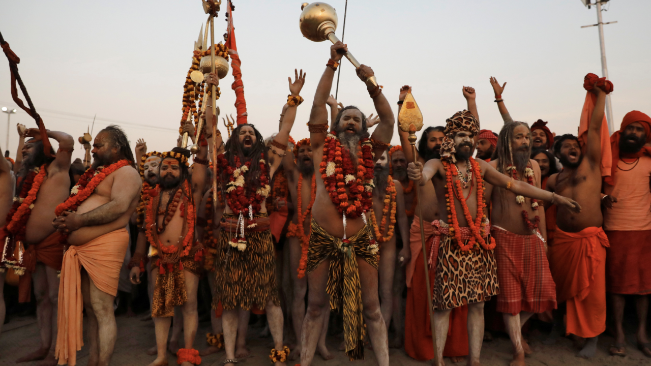 Naga Sadhus Shahi Baraat